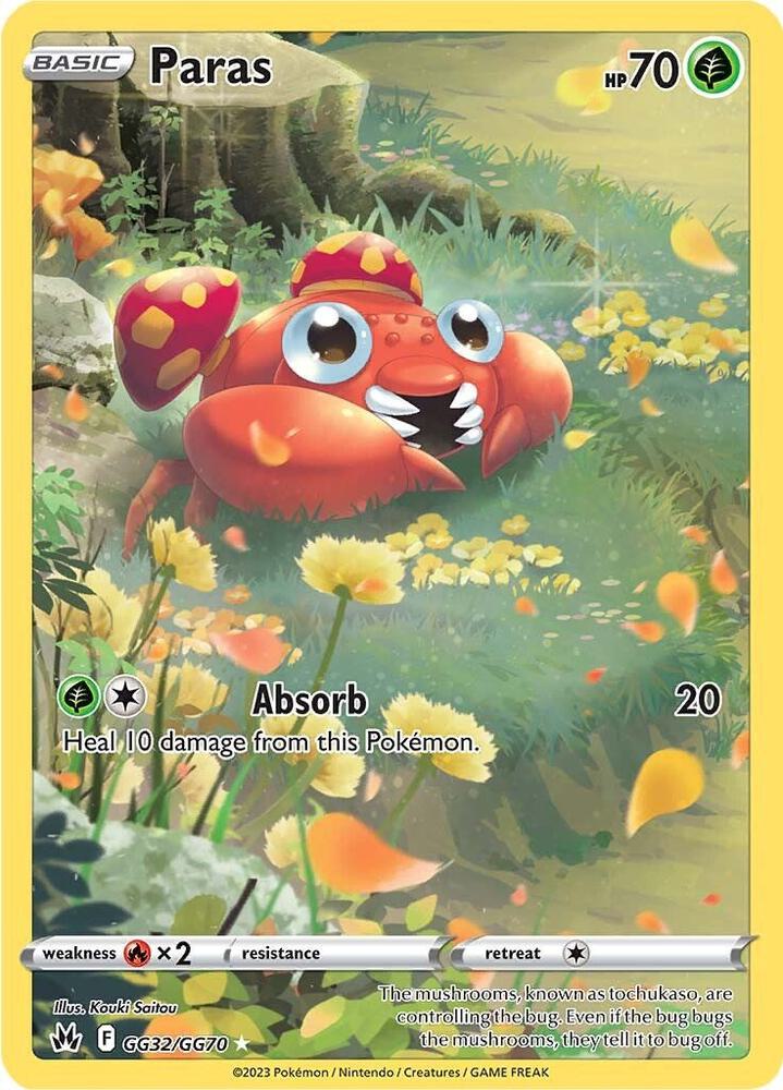 Paras GG32/GG70 (SWSH: Crown Zenith: Galarian Gallery)  - Holofoil | Good Games Cannington