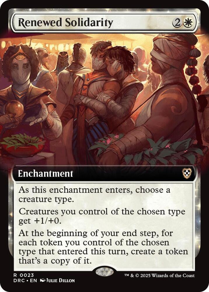 Renewed Solidarity 23/187 (Commander: Aetherdrift)  - Extended Art | Good Games Cannington