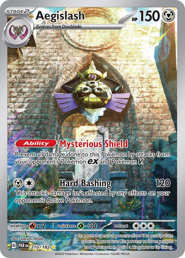Aegislash 210/182 (SV04: Paradox Rift)  - Holofoil | Good Games Cannington