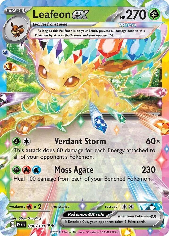 Leafeon ex 006 131 006/131 (SV: Prismatic Evolutions)  - Holofoil | Good Games Cannington