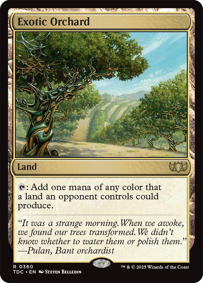 Exotic Orchard 360 (Commander: Tarkir: Dragonstorm)  | Good Games Cannington