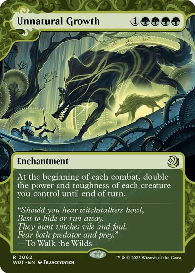 Unnatural Growth 62 (Wilds of Eldraine: Enchanting Tales)  - Showcase | Good Games Cannington