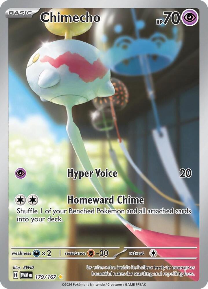 Chimecho 179/167 (SV06: Twilight Masquerade)  - Holofoil | Good Games Cannington