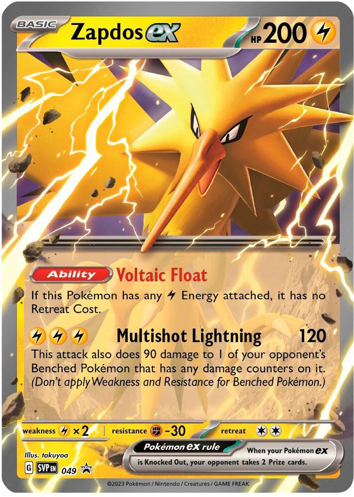 Zapdos ex 049 (SV: Scarlet & Violet Promo Cards)  - Holofoil | Good Games Cannington