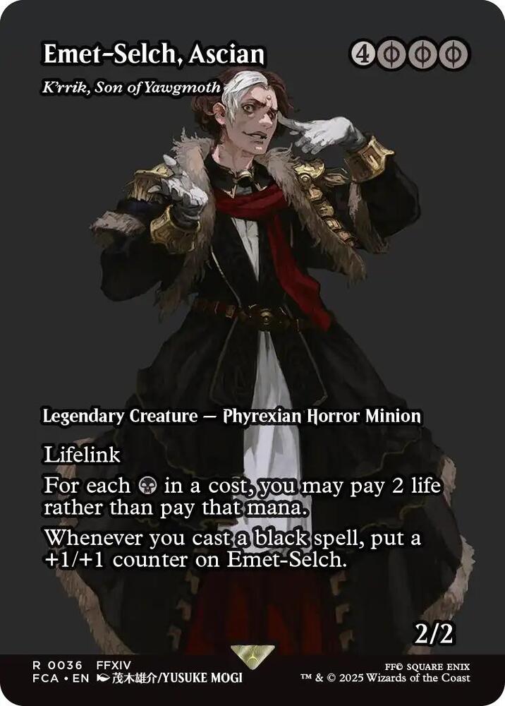 Emet-Selch, Ascian - K'rrik, Son of Yawgmoth 36/64 (FINAL FANTASY: Through the Ages)  - Showcase | Good Games Cannington
