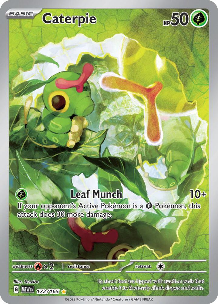 Caterpie 172 165 (SV: Scarlet & Violet 151)  - Holofoil | Good Games Cannington