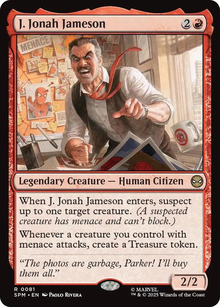 J Jonah Jameson 81 (Marvel's Spider-Man)  - Foil | Good Games Cannington