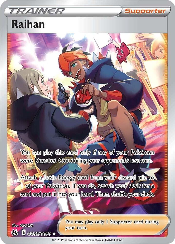 Raihan GG65/GG70 (Crown Zenith: Galarian Gallery)  - Holofoil | Good Games Cannington