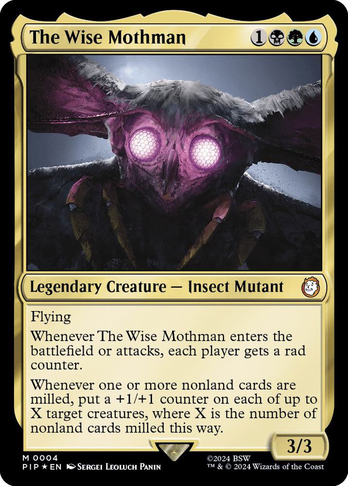 The Wise Mothman 4 (Universes Beyond: Fallout)  - Foil | Good Games Cannington