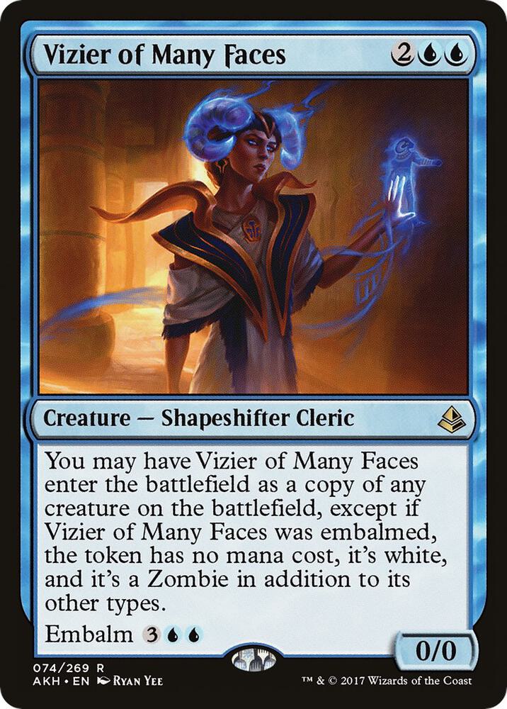 Vizier of Many Faces 74 (Amonkhet)  | Good Games Cannington