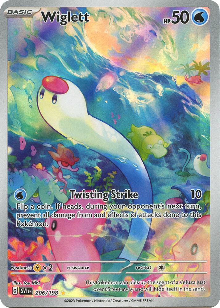 Wiglett 206/198 (SV01: Scarlet & Violet Base Set)  - Holofoil | Good Games Cannington