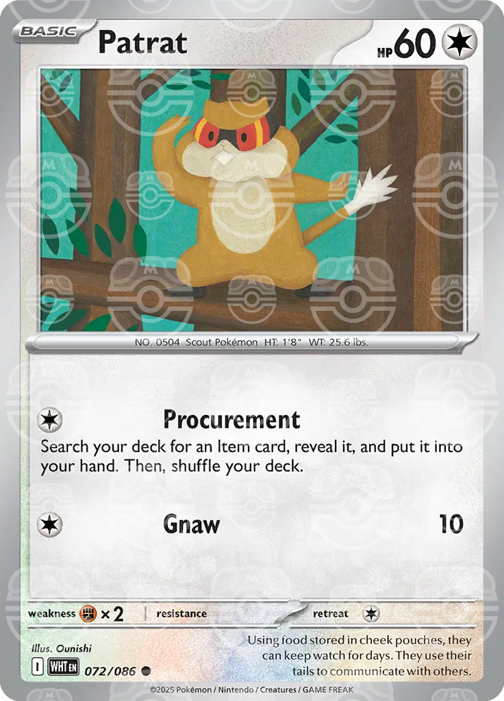 Patrat 072/086 (SV: White Flare)  - Master Ball Holofoil | Good Games Cannington