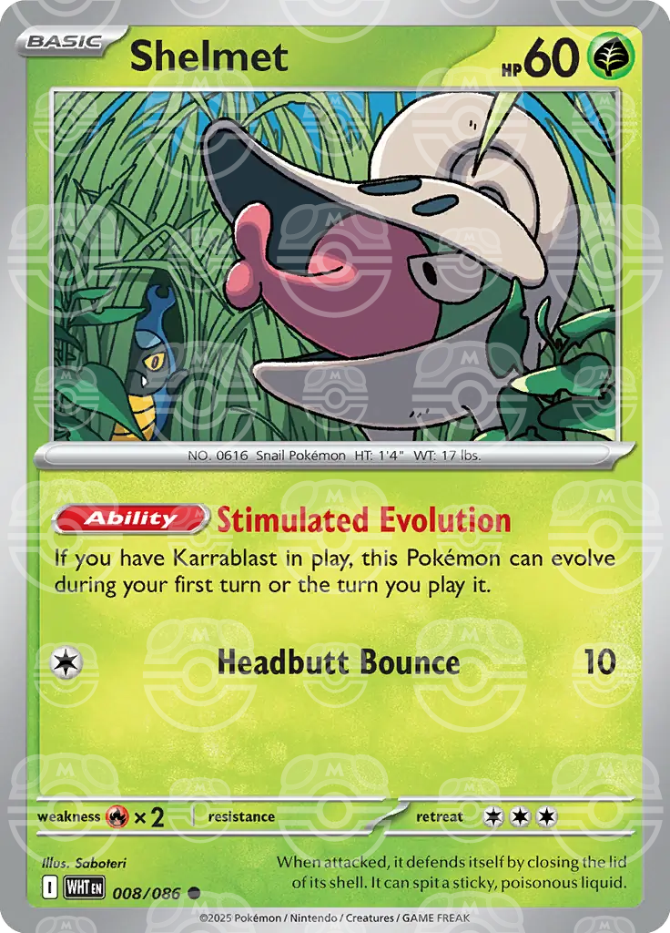 Shelmet 008/086 (SV: White Flare)  - Holofoil | Good Games Cannington