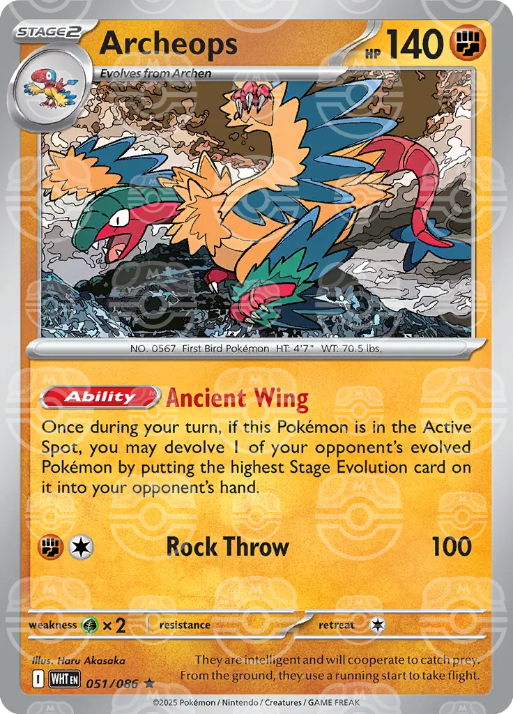 Archeops 051/086 (SV: White Flare)  - Master Ball Holofoil | Good Games Cannington