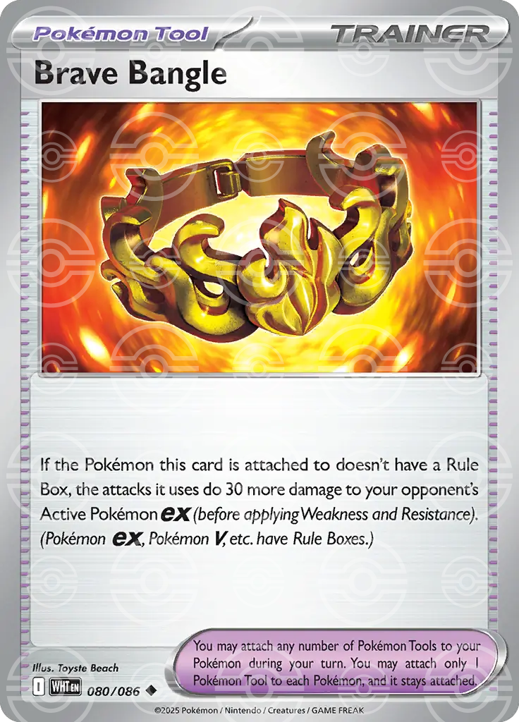 Brave Bangle 080/086 (SV: White Flare)  - Poke Ball Holofoil | Good Games Cannington