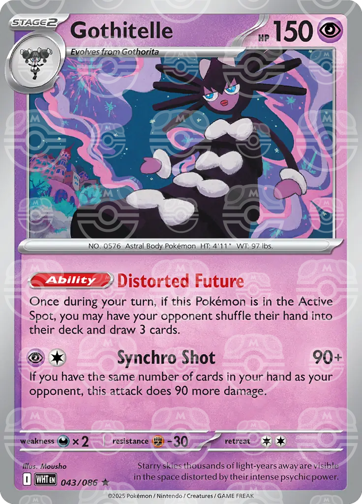 Gothitelle 040/086 (SV: White Flare)  - Master Ball Holofoil | Good Games Cannington
