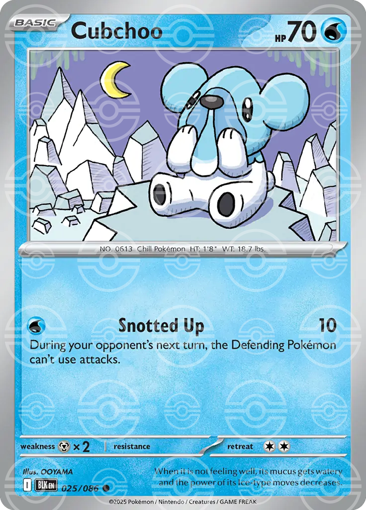 Cubchoo 025/086 (SV: Black Bolt)  - Poke Ball Holofoil | Good Games Cannington