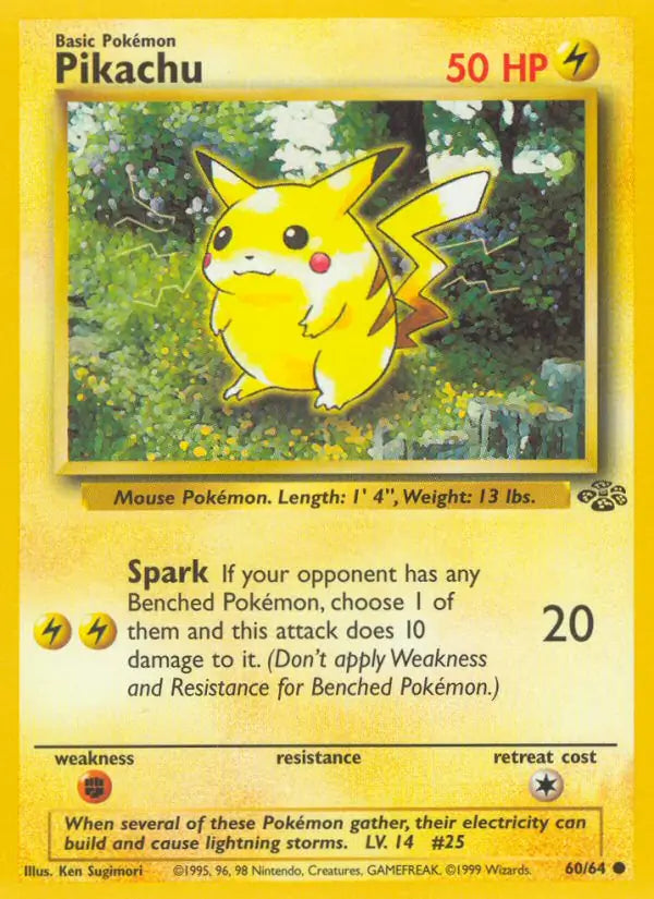 Pikachu 60/64 (Jungle)  - Unlimited | Good Games Cannington