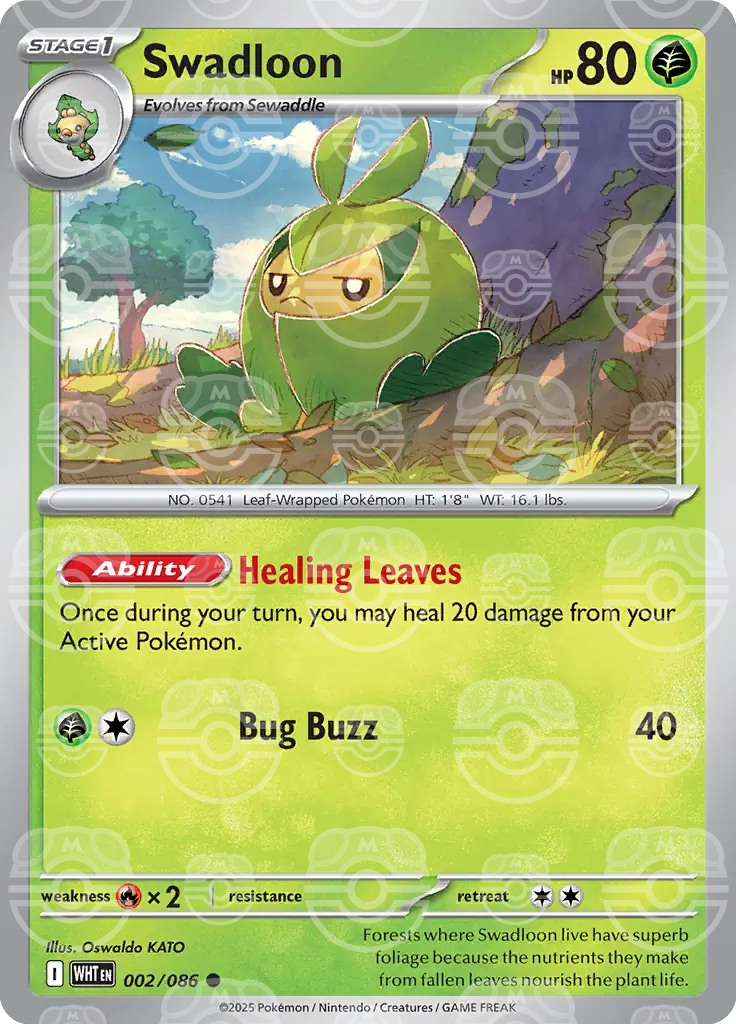 Swadloon 002/086 (SV: White Flare)  - Master Ball Holofoil | Good Games Cannington