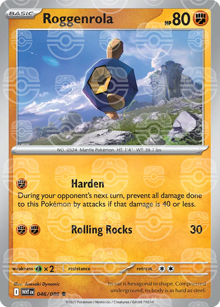 Roggenrola Master Ball Pattern 046/086 (SV: White Flare)  - Holofoil | Good Games Cannington