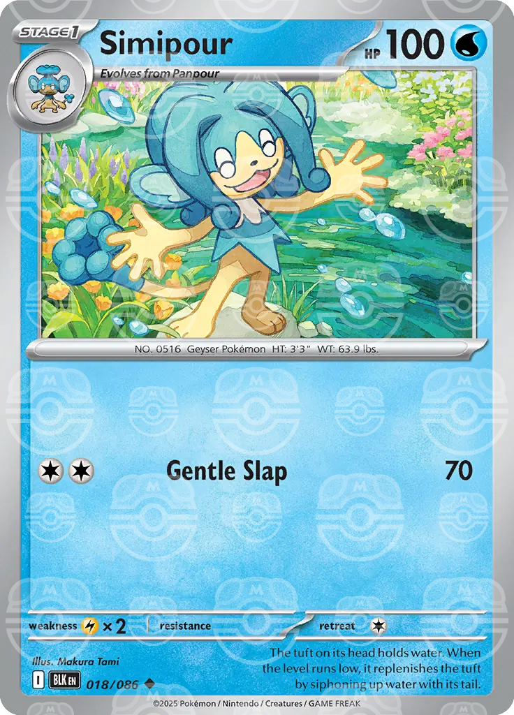 Simipour Master Ball Pattern 018/086 (SV: Black Bolt)  - Holofoil | Good Games Cannington