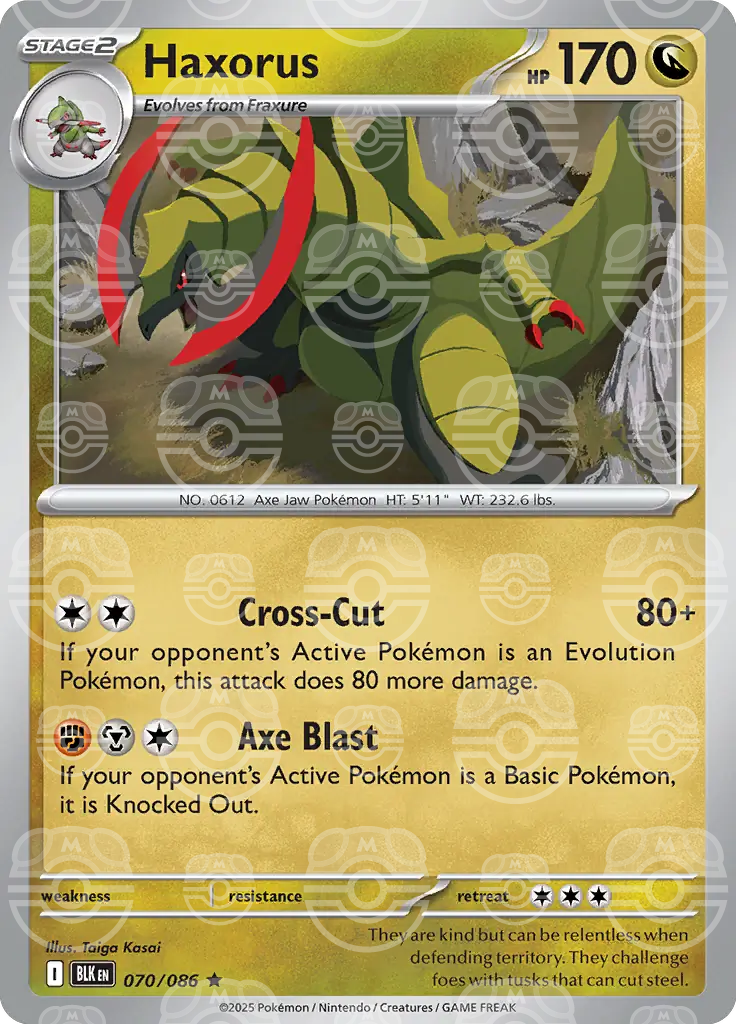 Haxorus 070/086 (SV: Black Bolt)  - Master Ball Holofoil | Good Games Cannington