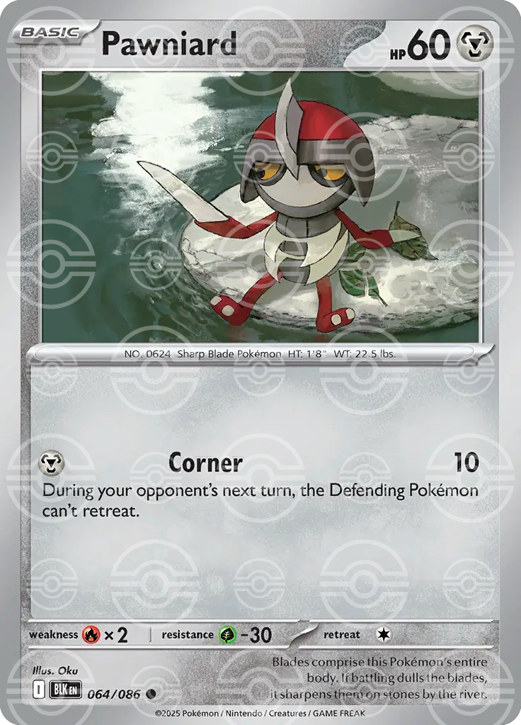 Pawniard 064/086 (SV: Black Bolt)  - Poke Ball Holofoil | Good Games Cannington