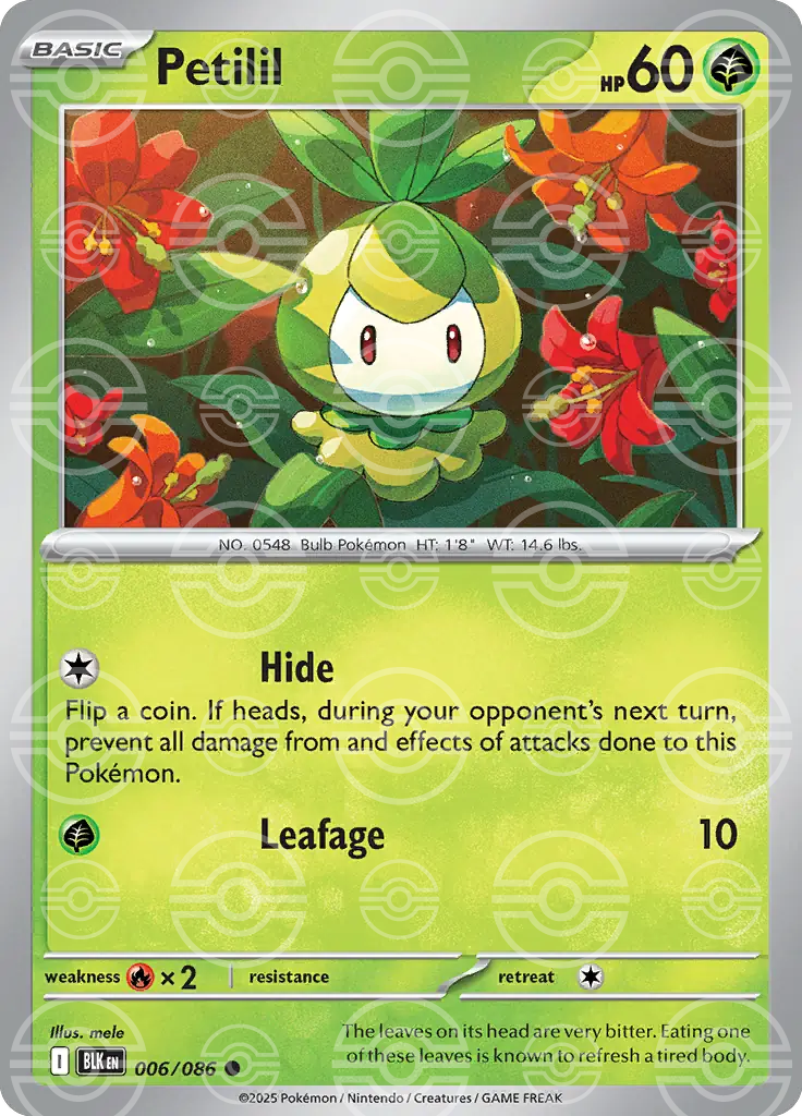 Petilil 006/086 (SV: Black Bolt)  - Poke Ball Holofoil | Good Games Cannington