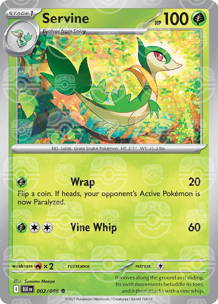 Servine 002/086 (SV: Black Bolt)  - Master Ball Holofoil | Good Games Cannington