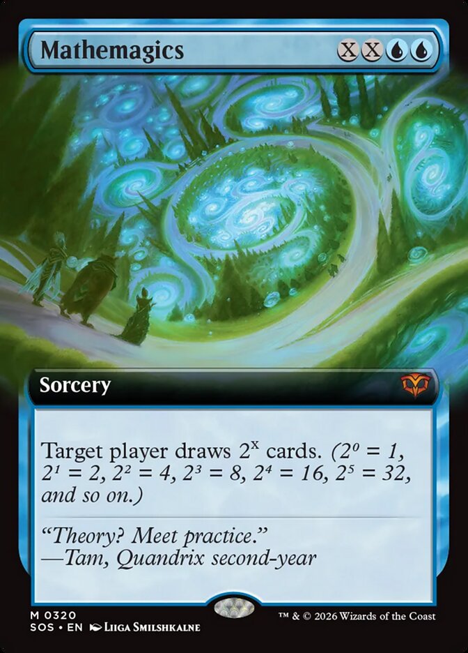 Mathemagics 320/4 (Secrets of Strixhaven)  - Extended Art | Good Games Cannington