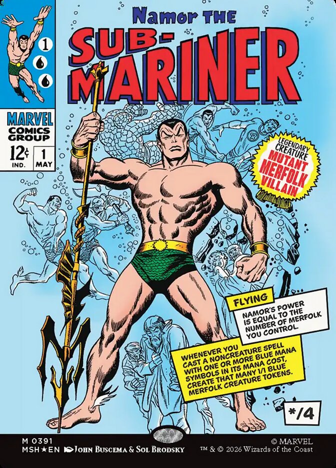 Namor the Sub-Mariner 391 (Marvel Super Heroes)  - Borderless Foil | Good Games Cannington