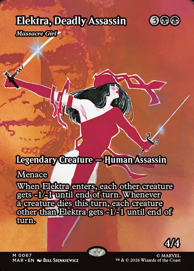 Elektra, Deadly Assassin - Massacre Girl 67 (Marvel Universe Eternal-Legal)  - Borderless | Good Games Cannington