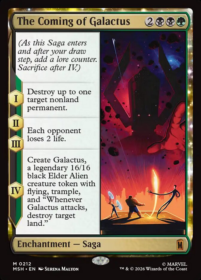 The Coming of Galactus 212/303 (Marvel Super Heroes)  - Foil | Good Games Cannington