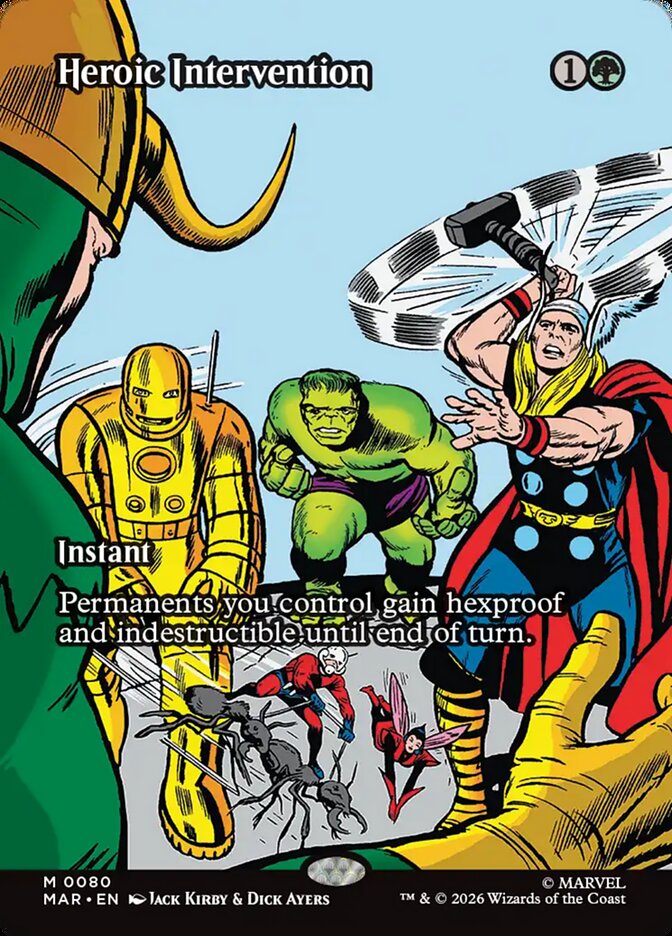 Heroic Intervention 80 (Marvel Universe Eternal-Legal)  - Borderless Foil | Good Games Cannington