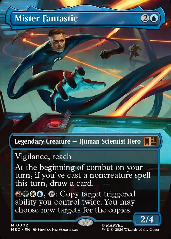 Mister Fantastic 2 (Commander: Marvel Super Heroes)  - Borderless | Good Games Cannington