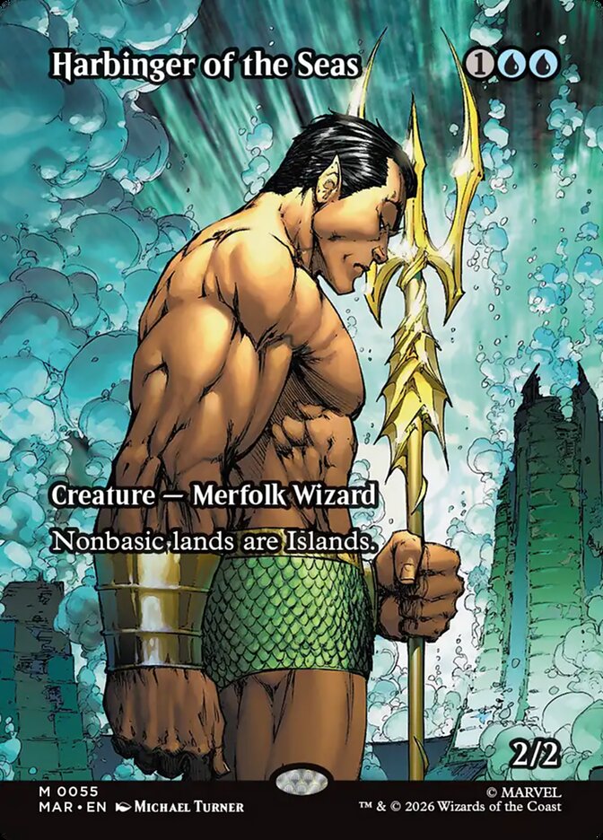 Harbinger of the Seas 55 (Marvel Universe Eternal-Legal)  - Borderless Foil | Good Games Cannington
