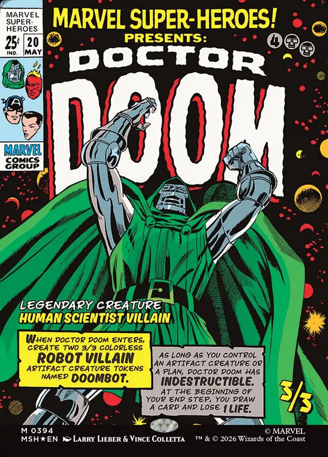 Doctor Doom 394 (Marvel Super Heroes)  - Borderless Foil | Good Games Cannington