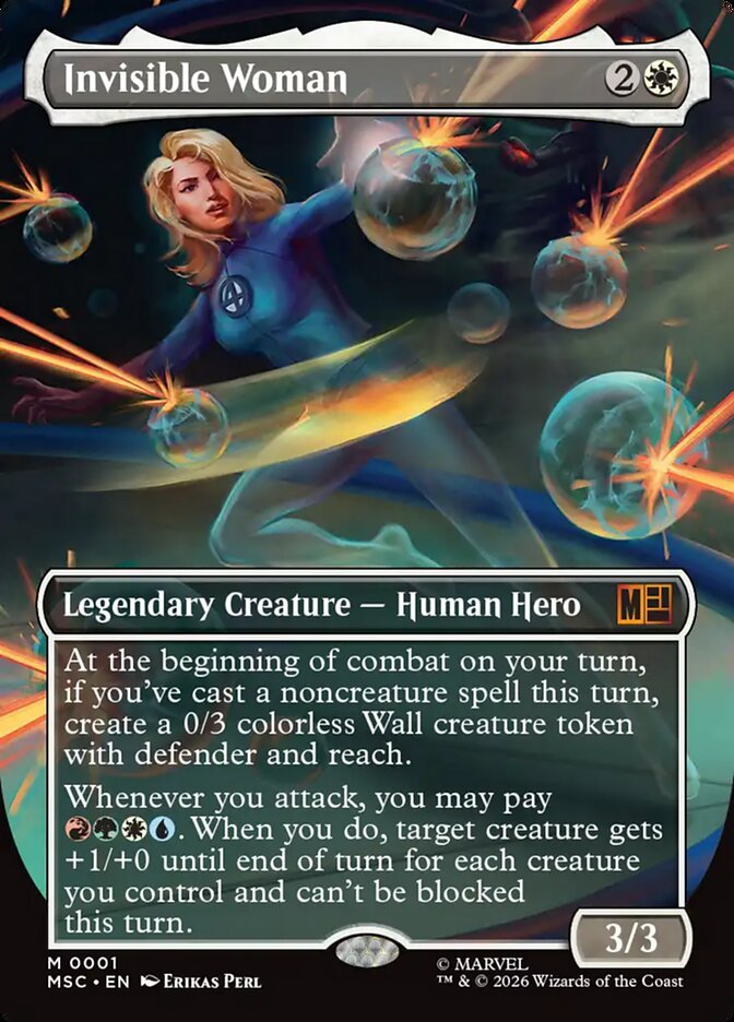Invisible Woman 1 (Commander: Marvel Super Heroes)  - Borderless | Good Games Cannington