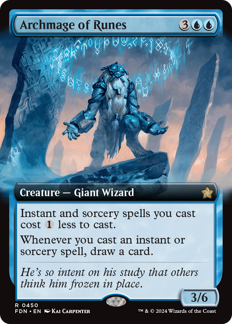 Archmage of Runes (Extended Art) [Foundations] | Good Games Cannington