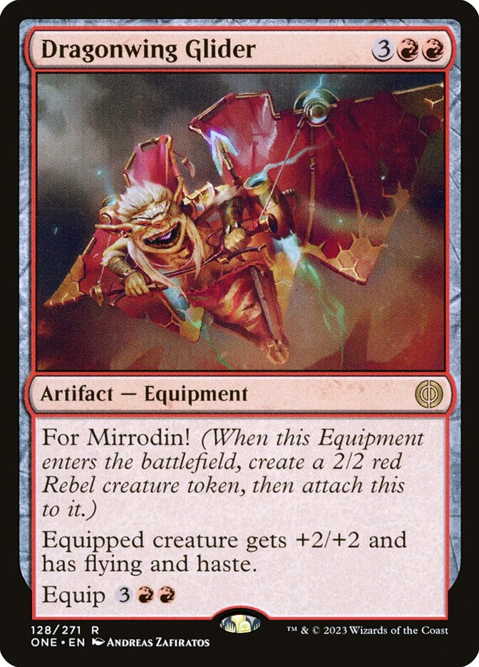 Dragonwing Glider 128/271 (Phyrexia: All Will Be One)  | Good Games Cannington