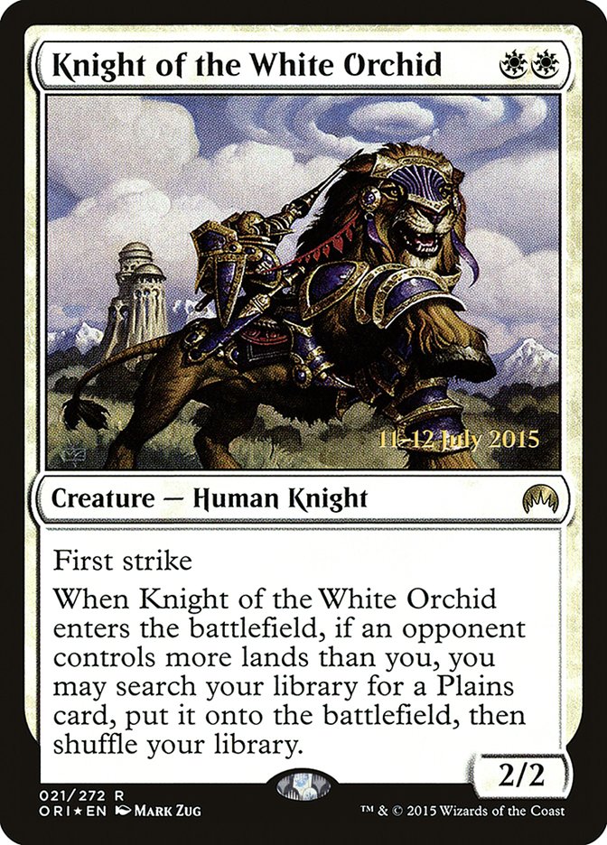 Knight of the White Orchid [Magic Origins Prerelease Promos] | Good Games Cannington