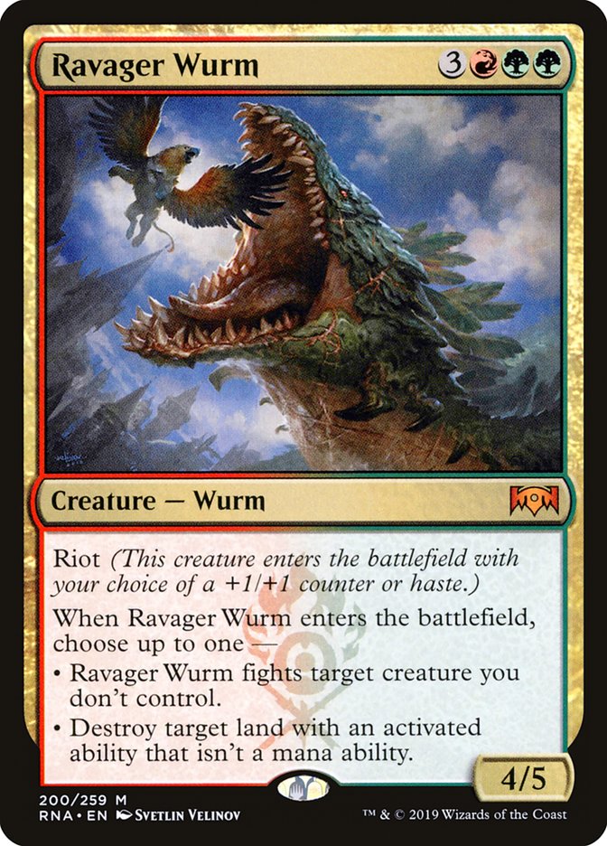 Ravager Wurm 200/259 (Ravnica Allegiance)  | Good Games Cannington