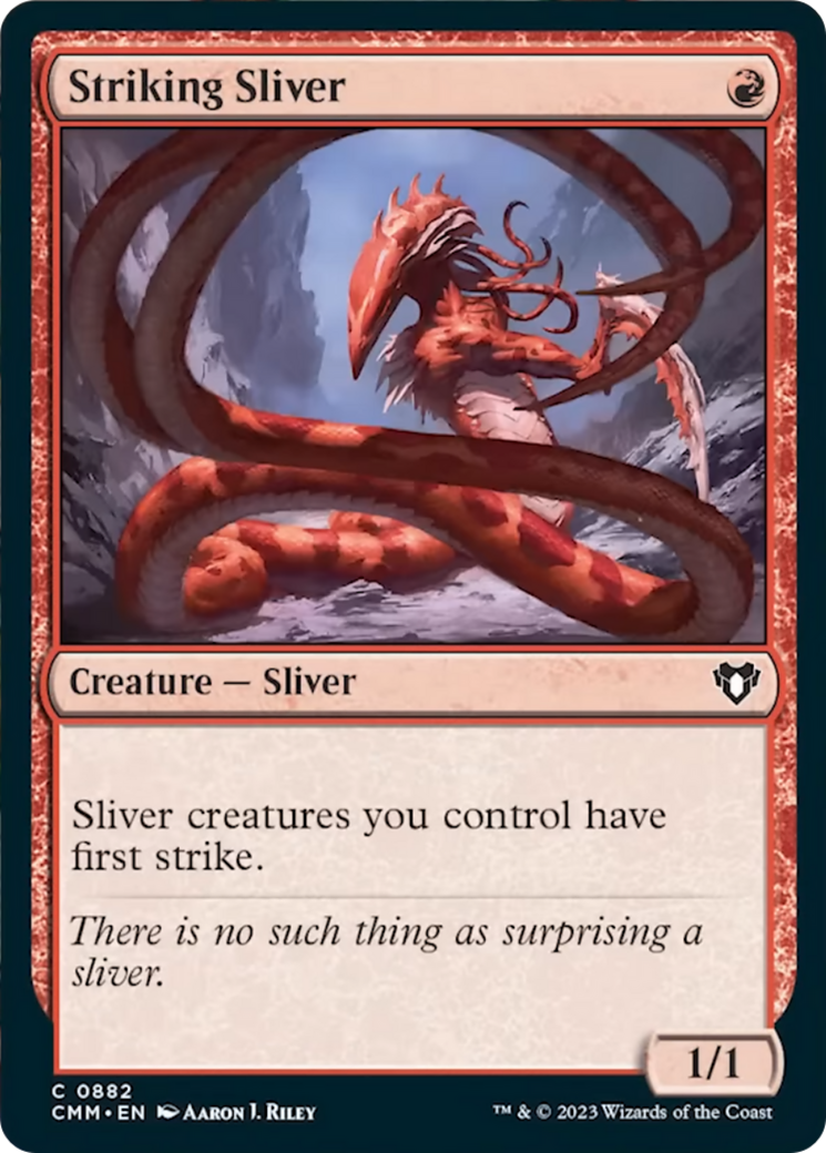 Striking Sliver [Commander Masters] | Good Games Cannington