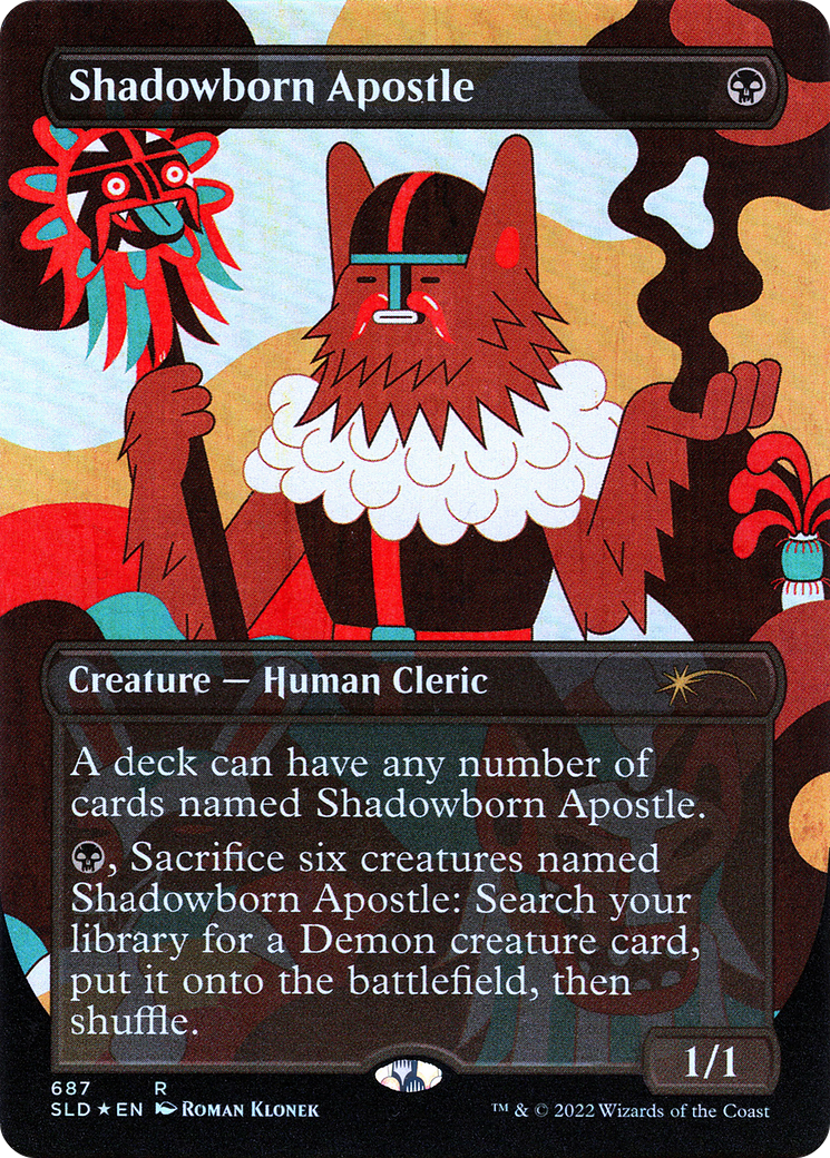 Shadowborn Apostle (687) (Borderless) [Secret Lair Drop Promos] | Good Games Cannington