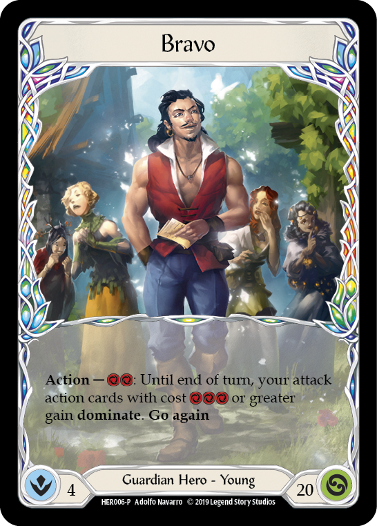 Bravo [HER006-P] (Promo)  1st Edition Rainbow Foil | Good Games Cannington