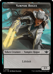 Mercenary // Vampire Rogue Double-Sided Token [Outlaws of Thunder Junction Tokens] | Good Games Cannington