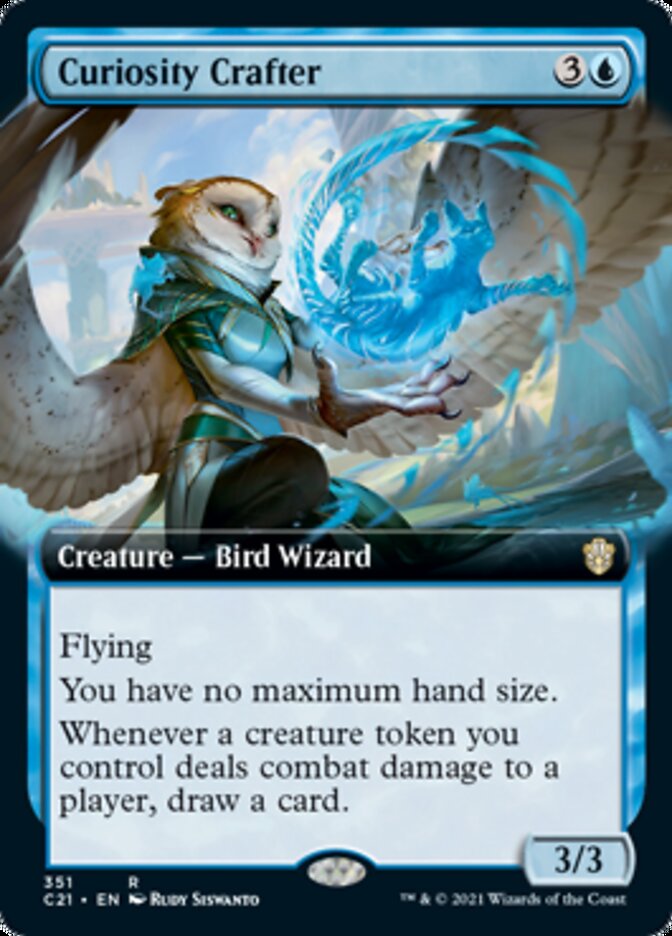 Curiosity Crafter (Extended Art) [Commander 2021] | Good Games Cannington