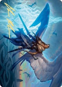 Righteous Valkyrie Art Card (Gold-Stamped Signature) [Kaldheim Art Series] | Good Games Cannington