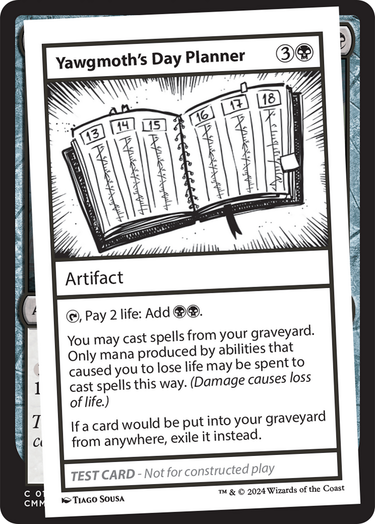 Yawgmoth's Day Planner [Mystery Booster 2 Playtest Cards] | Good Games Cannington