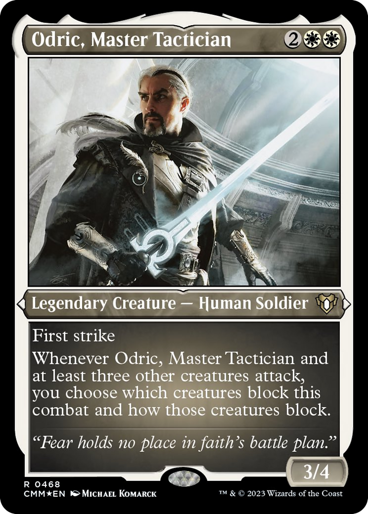 Odric, Master Tactician (Foil Etched) [Commander Masters] | Good Games Cannington
